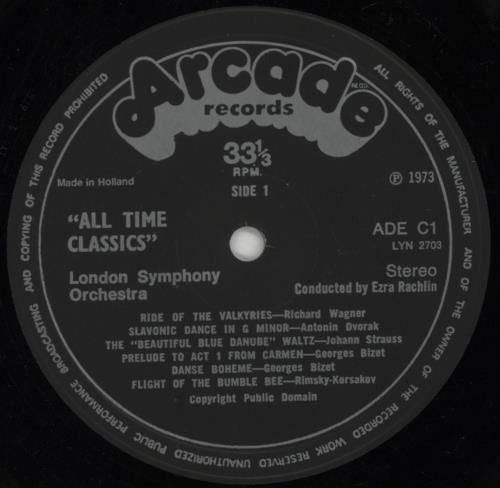 The London Symphony Orchestra All-Time Classics UK vinyl LP album